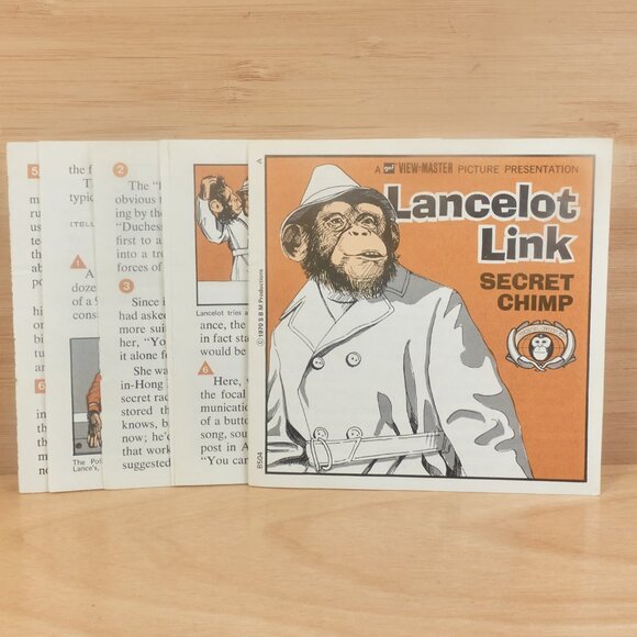 Vintage View-Master Reels – Lancelot Link Secret Chimp / 2 Reels / Packet B504 - Picture 3 of 6